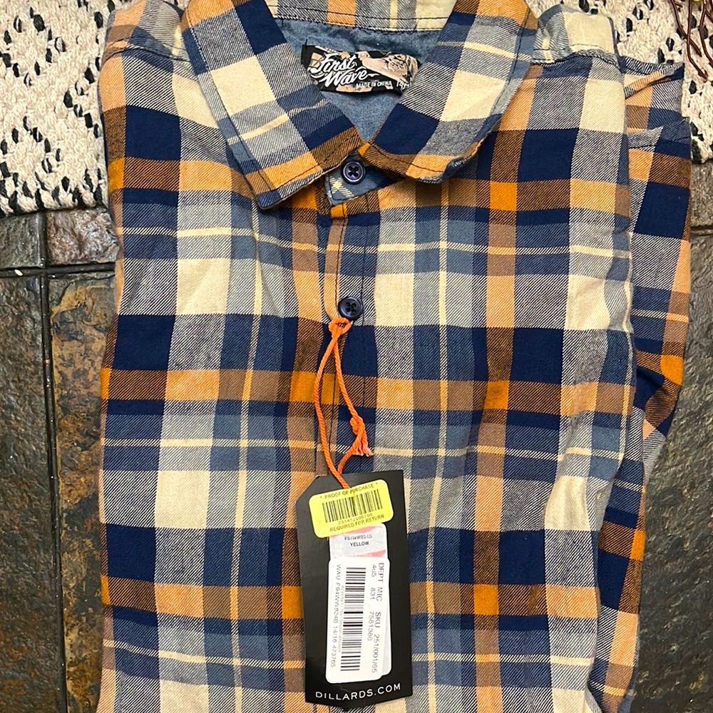 First wave boys shirt NWT